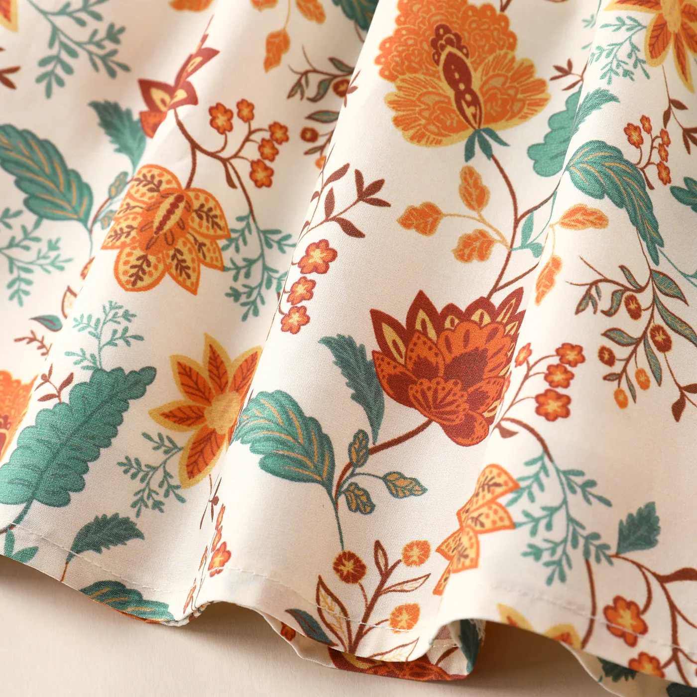 Bebé Mangas franzidas Plantas e flores tropicais Elegante Sem mangas Vestidos  image 6