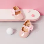 嬰兒 女 甜美 純色 學步鞋 粉色