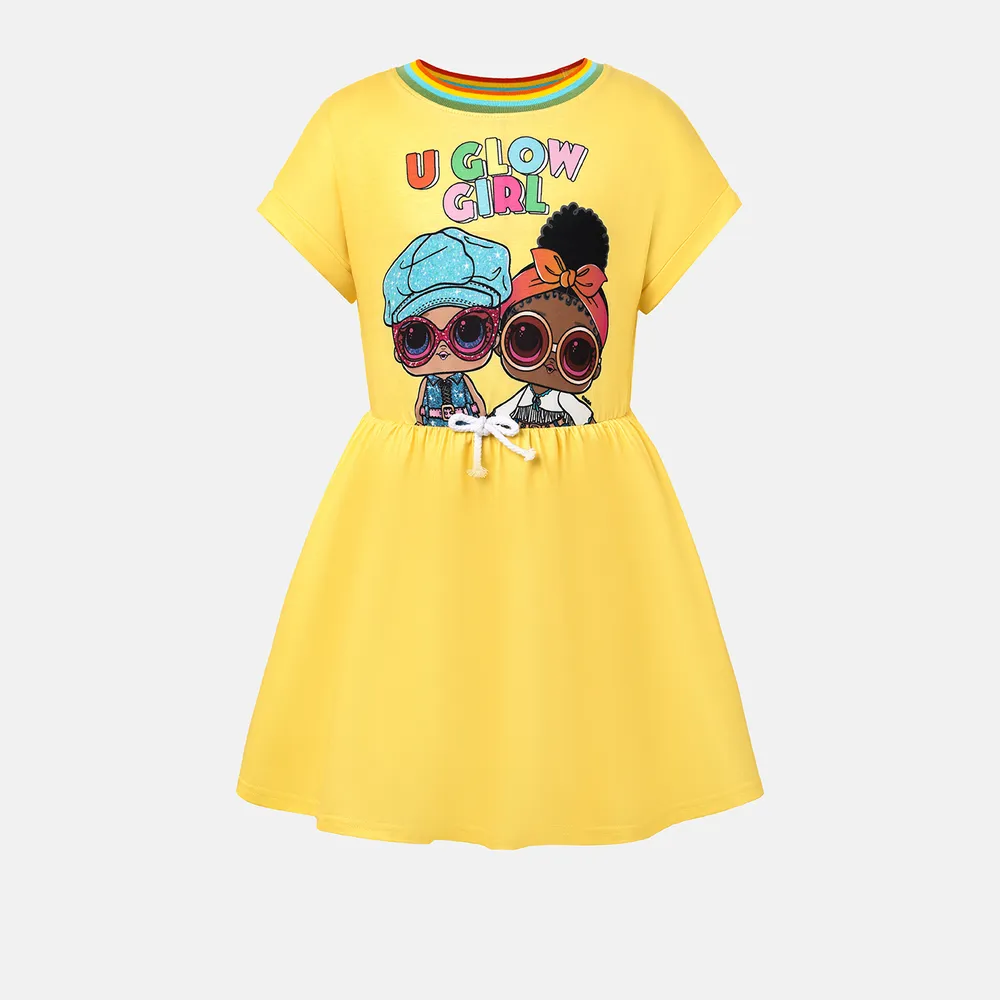 vestido naia™ de manga corta con estampado gráfico de lol surprise kid girl big image 6