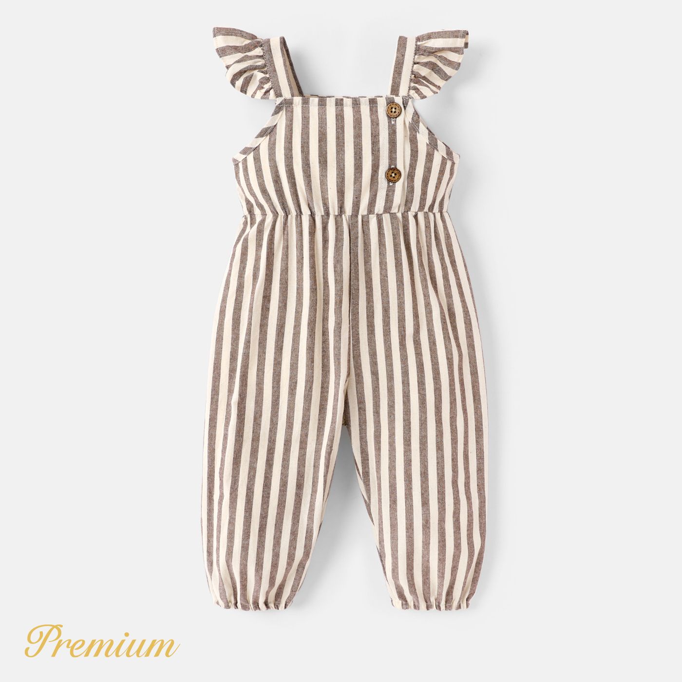 Baby Girl 100% Cotton Solid/Striped or Floral Print Overalls