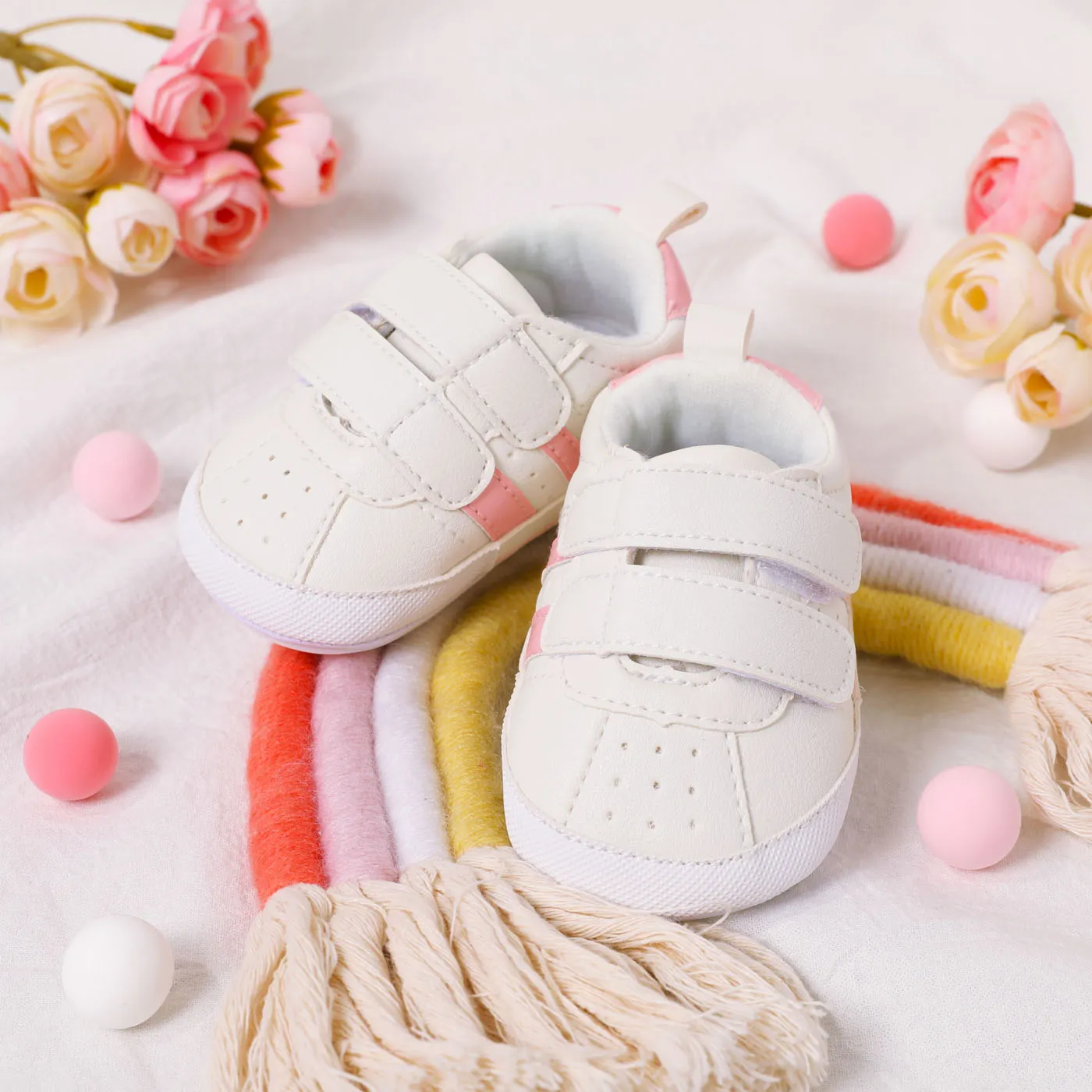 

Baby/Toddler Velcro Colorblock Prewalker Shoes