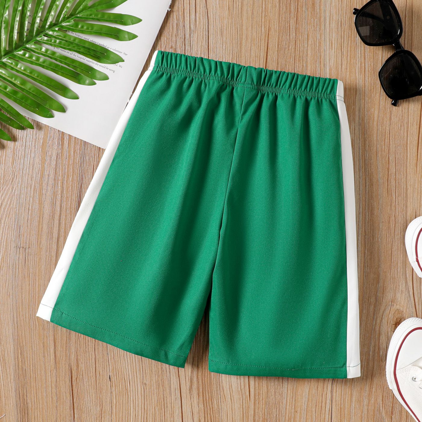 Boys green cheap athletic shorts