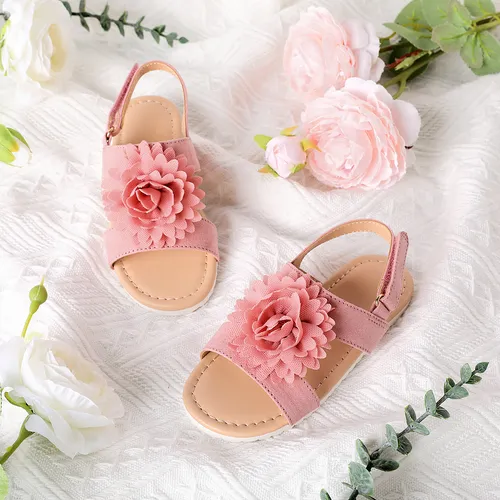 Toddler/Kid Mesh Floral Pattern Sandals