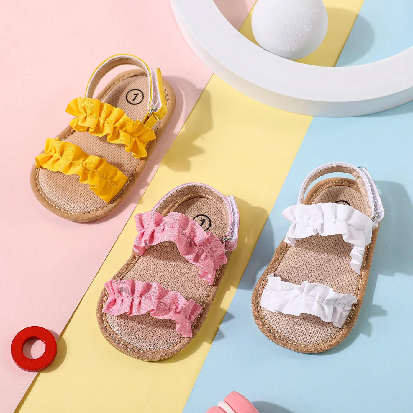 Bébé Fille Doux Chaussures d'avant marche  image 3