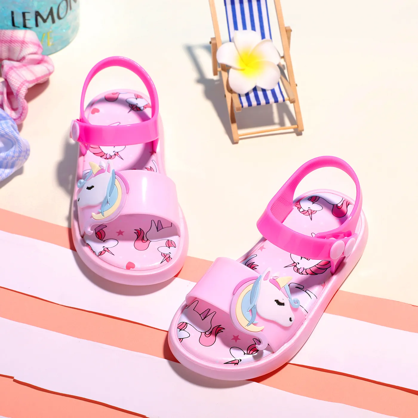 Toddler Allover Print Childlike Sandals Light Pink image 2