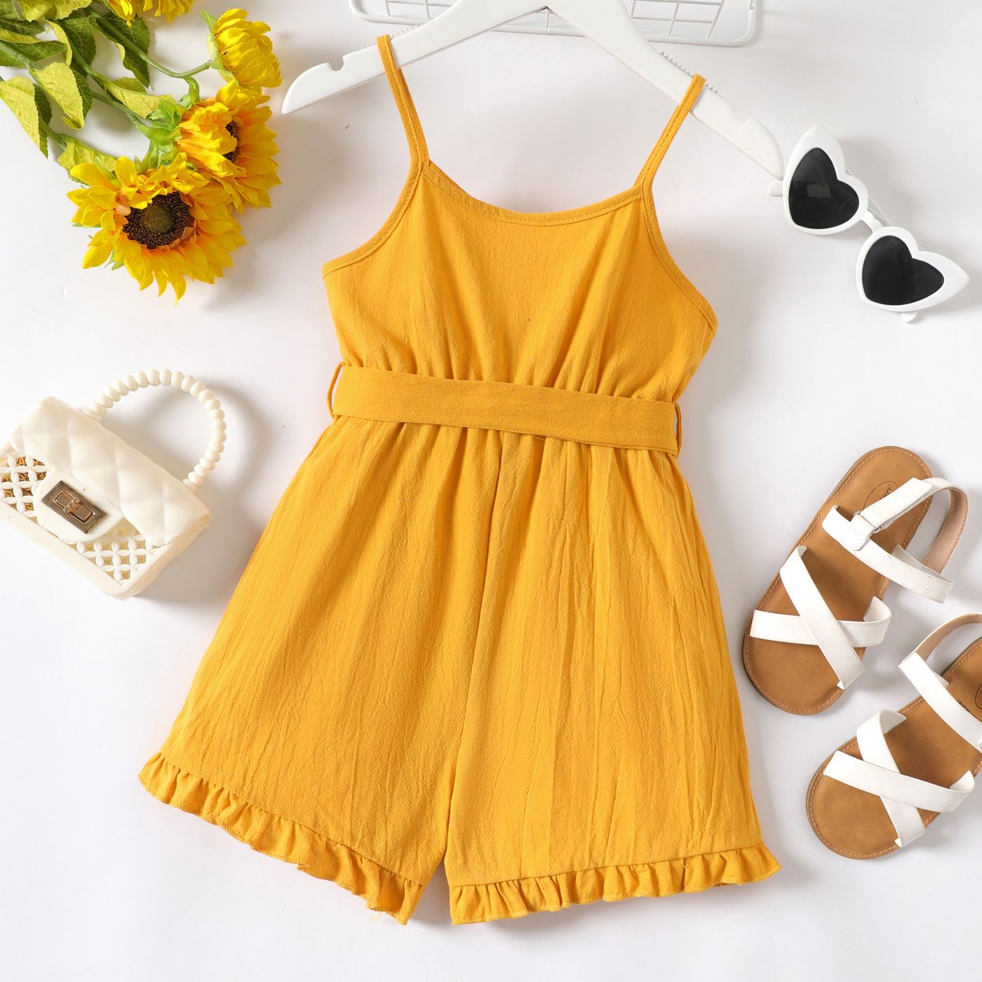 Girls hotsell mustard romper