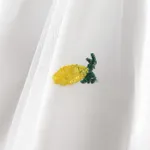 2pcs Kid Girl Pineapple/Strawberry Print Combo Mesh Fairy Dress with Sling Bag  image 4