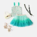 2pcs Baby Girl Naia™ Koala Print Ruched Cami Top and Mesh Tiered Fairy Dress Set  image 6