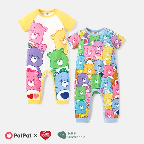 Care Bears Baby Short-sleeve Boy/Girl Allover Print Naia™ Jumpsuit