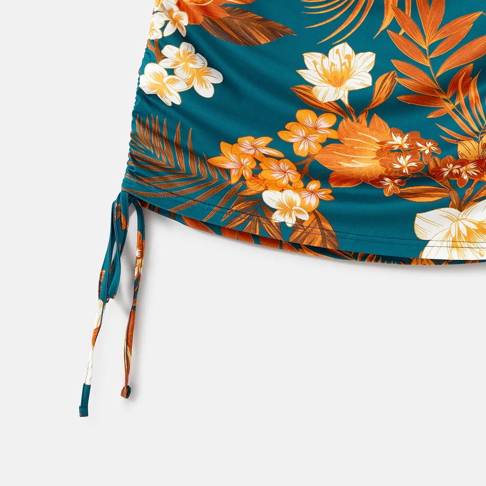 Look Familial Fleurs et plantes tropicales Débardeur Tenues de famille assorties Ensemble big image 14