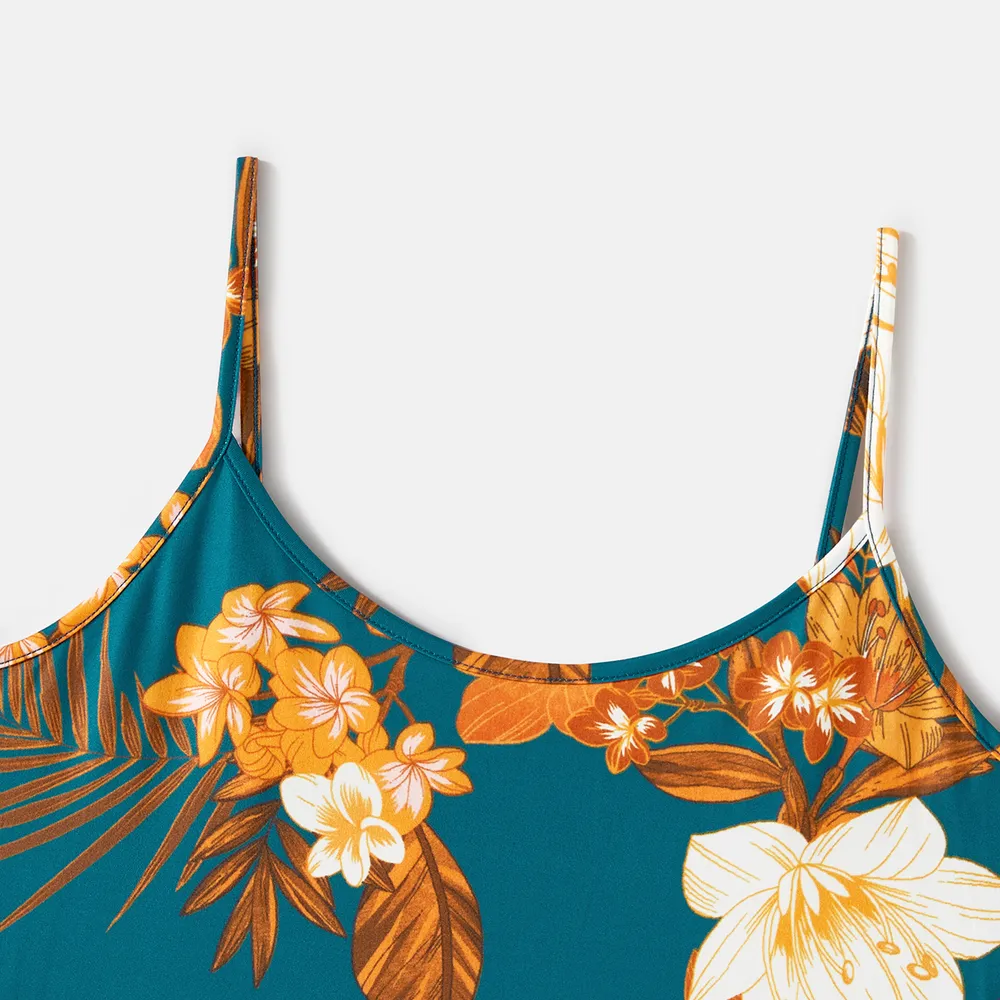 Look Familial Fleurs et plantes tropicales Débardeur Tenues de famille assorties Ensemble big image 15