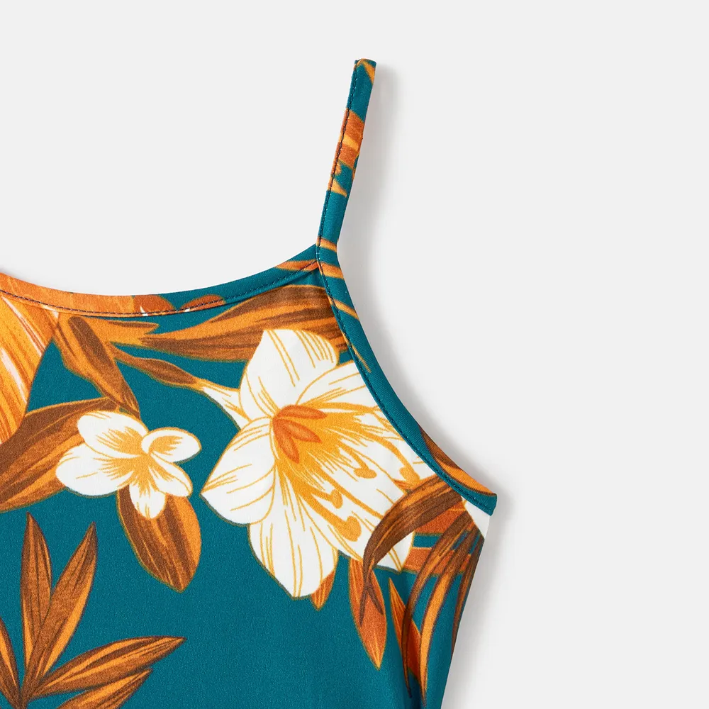 Look Familial Fleurs et plantes tropicales Débardeur Tenues de famille assorties Ensemble big image 12