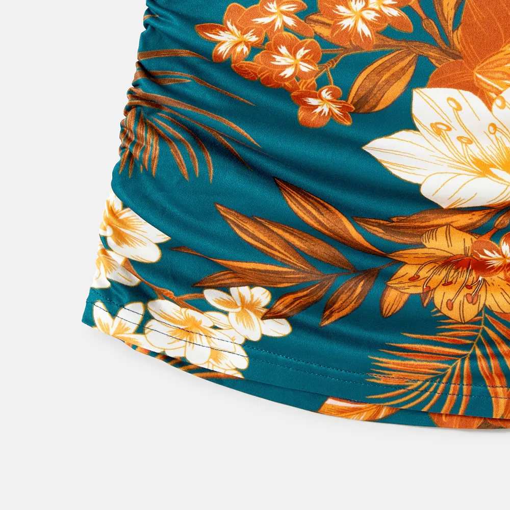 Look Familial Fleurs et plantes tropicales Débardeur Tenues de famille assorties Ensemble big image 10