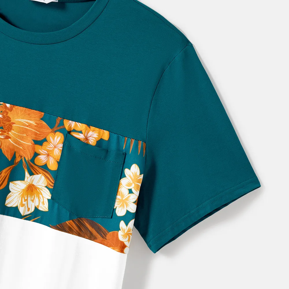 Looks familiares Plantas y flores tropicales Camiseta sin mangas Conjuntos combinados para familia Conjuntos  big image 17