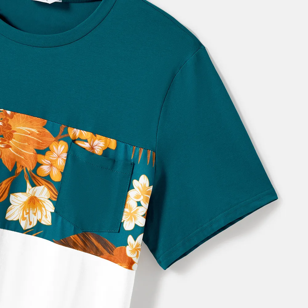 Look Familial Fleurs et plantes tropicales Débardeur Tenues de famille assorties Ensemble big image 17