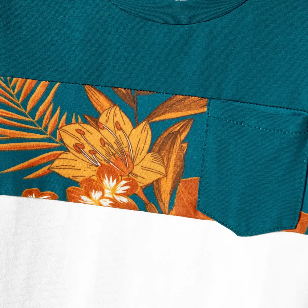 Looks familiares Plantas y flores tropicales Camiseta sin mangas Conjuntos combinados para familia Conjuntos  big image 7