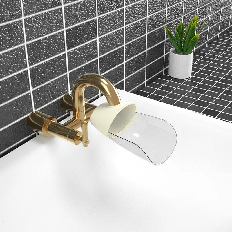 Bathroom Kitchen Accessories Faucet Extender Toddler Hand-washing Device White