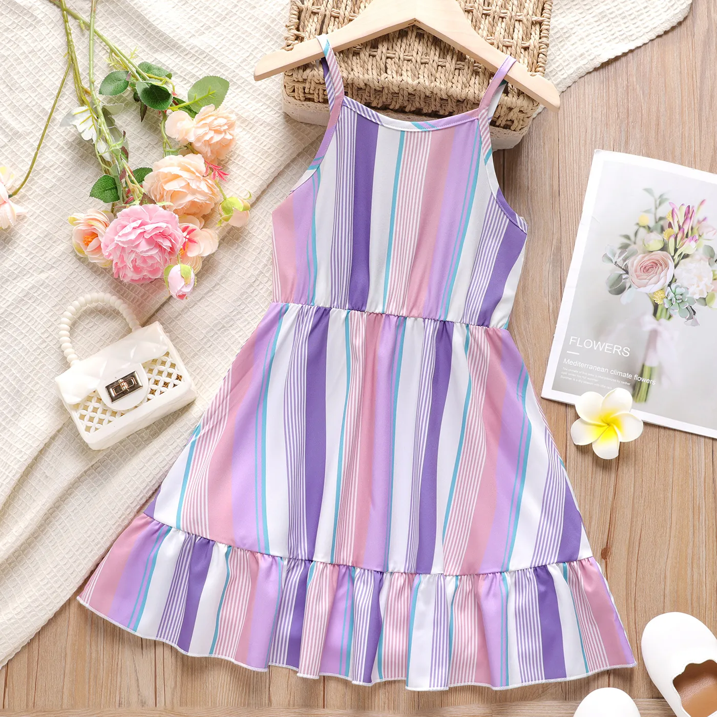 Girls purple summer outlet dress