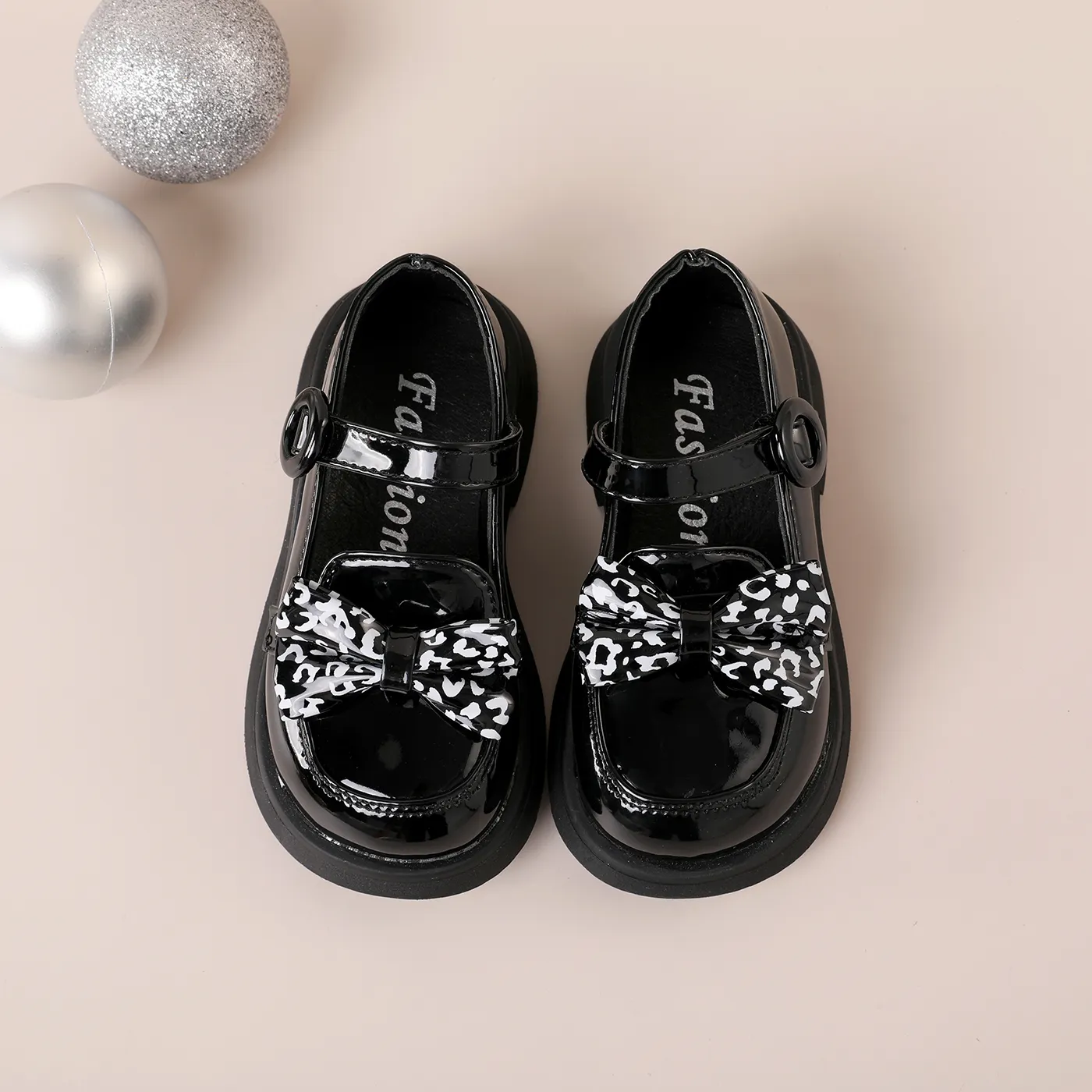 

Toddler/Kid Bow Decor Soft Sole Round Toe Shoes
