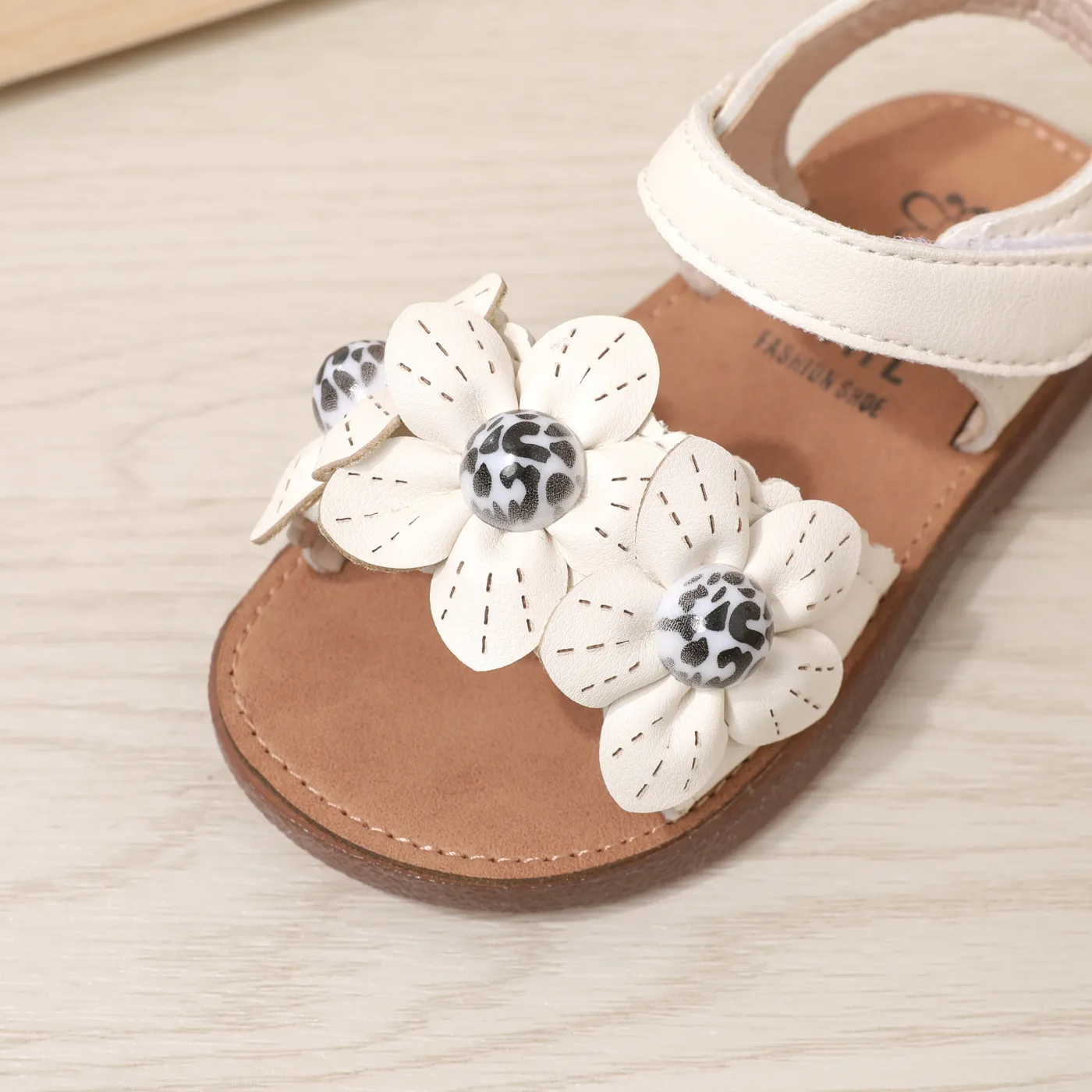 Toddler/Kid Floral Pattern Sandals White image 6