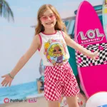 L.O.L. SURPRISE! Kid Girl 2pcs Character Print Naia™ Tank Top and Plaid Shorts Set  image 3