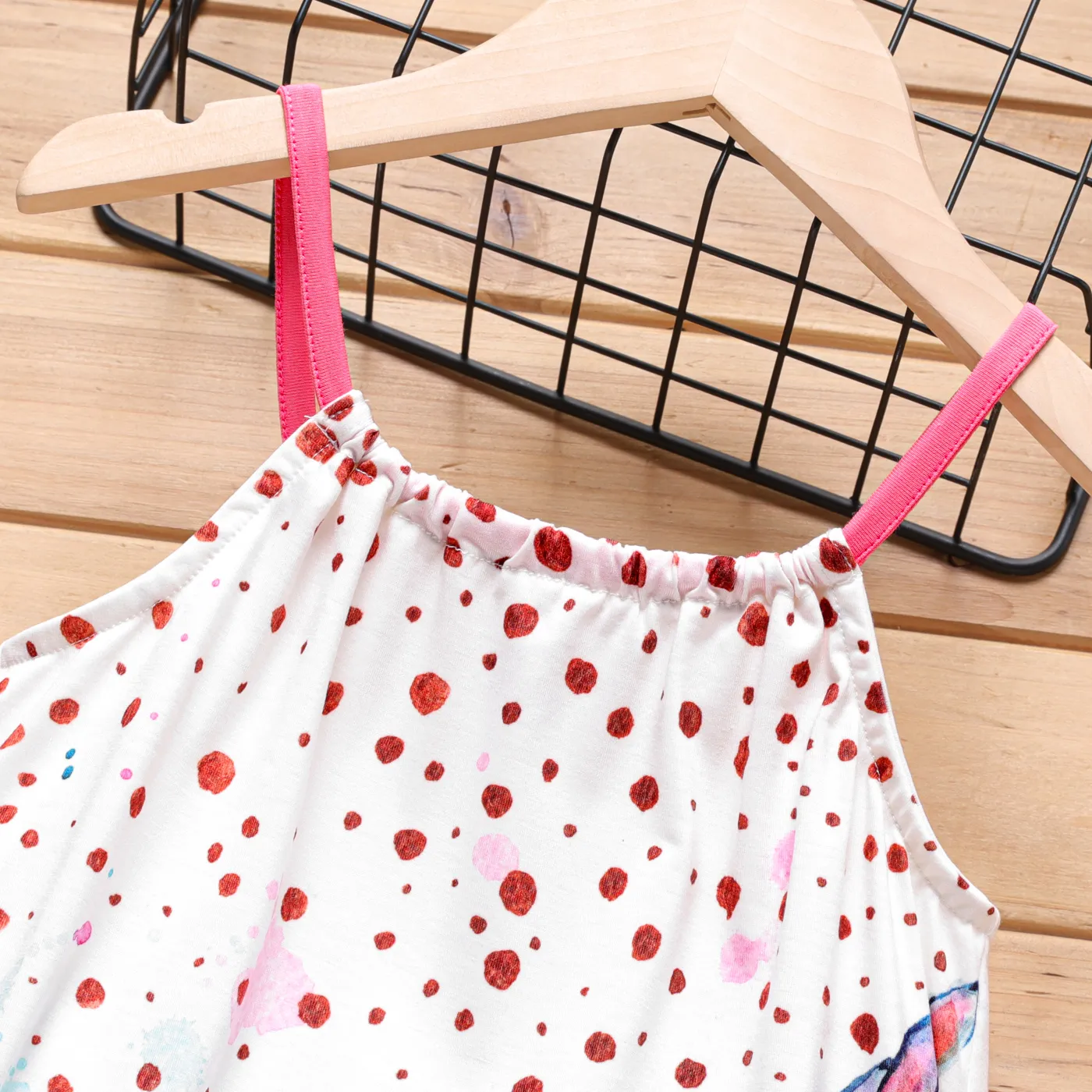 Criança Menina Halter Estampado animal Vestidos  image 4