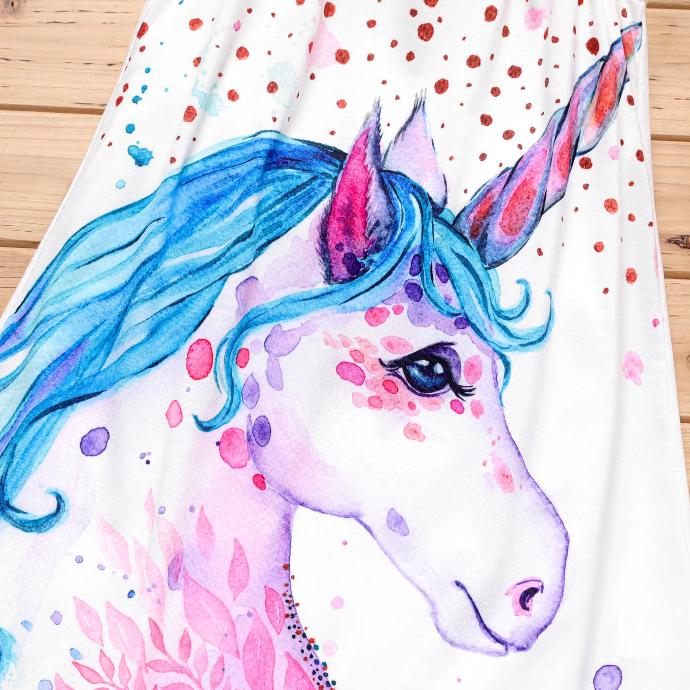 Criança Menina Halter Estampado animal Vestidos  image 3