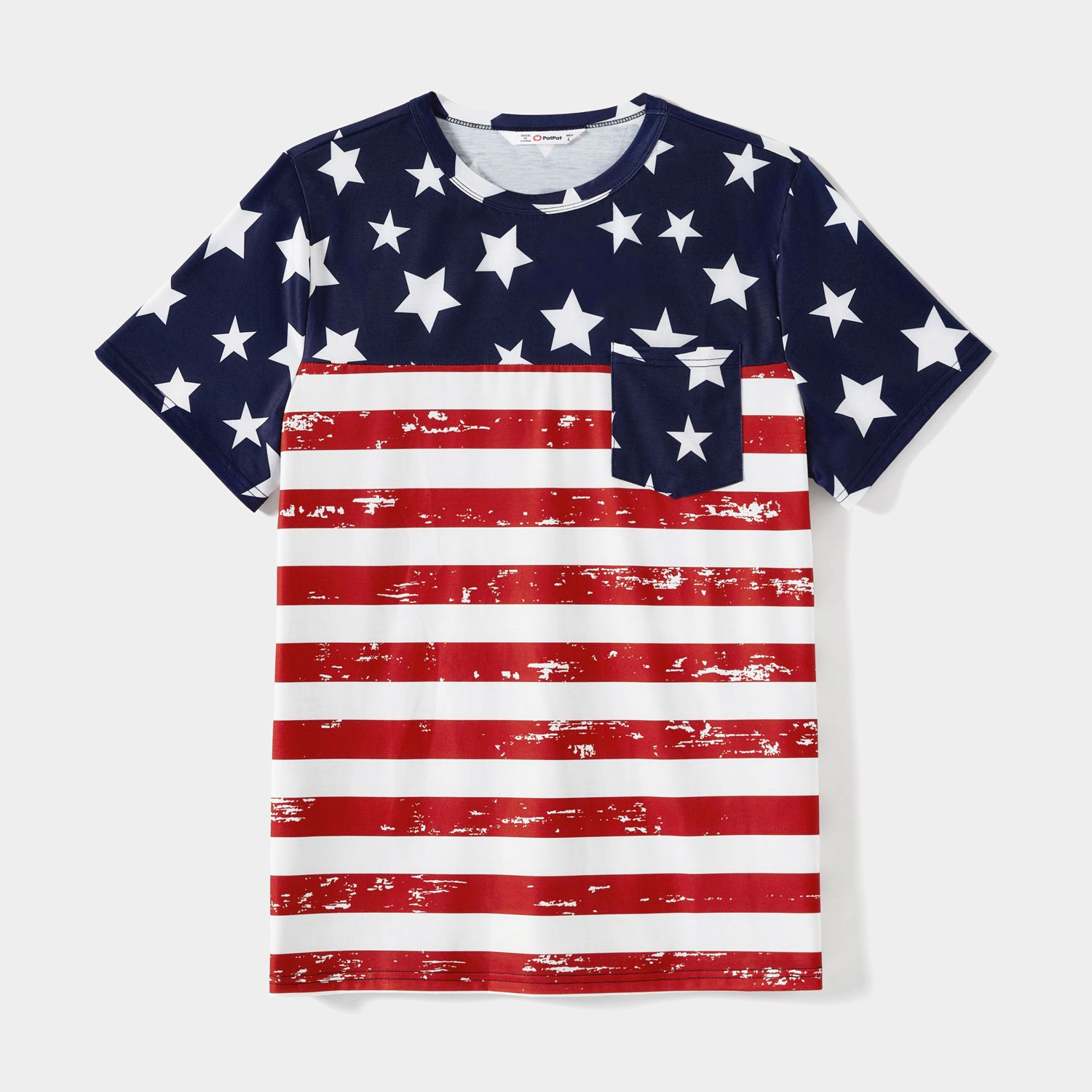 

Independence Day Family Matching Stars & Striped Print Spliced Mesh Tank Dresses and Short-sleeve T-shirts Sets