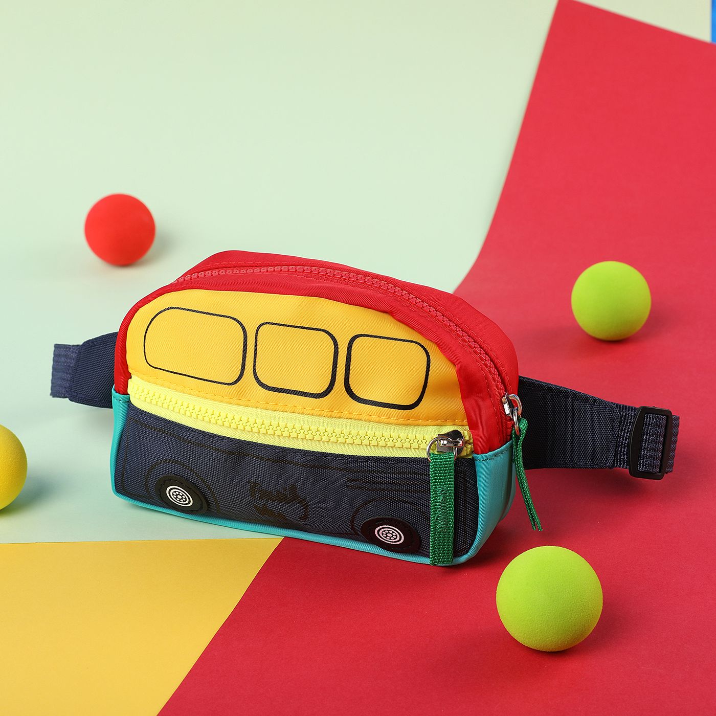 

Toddler's Cute Bus-shaped Bumbag