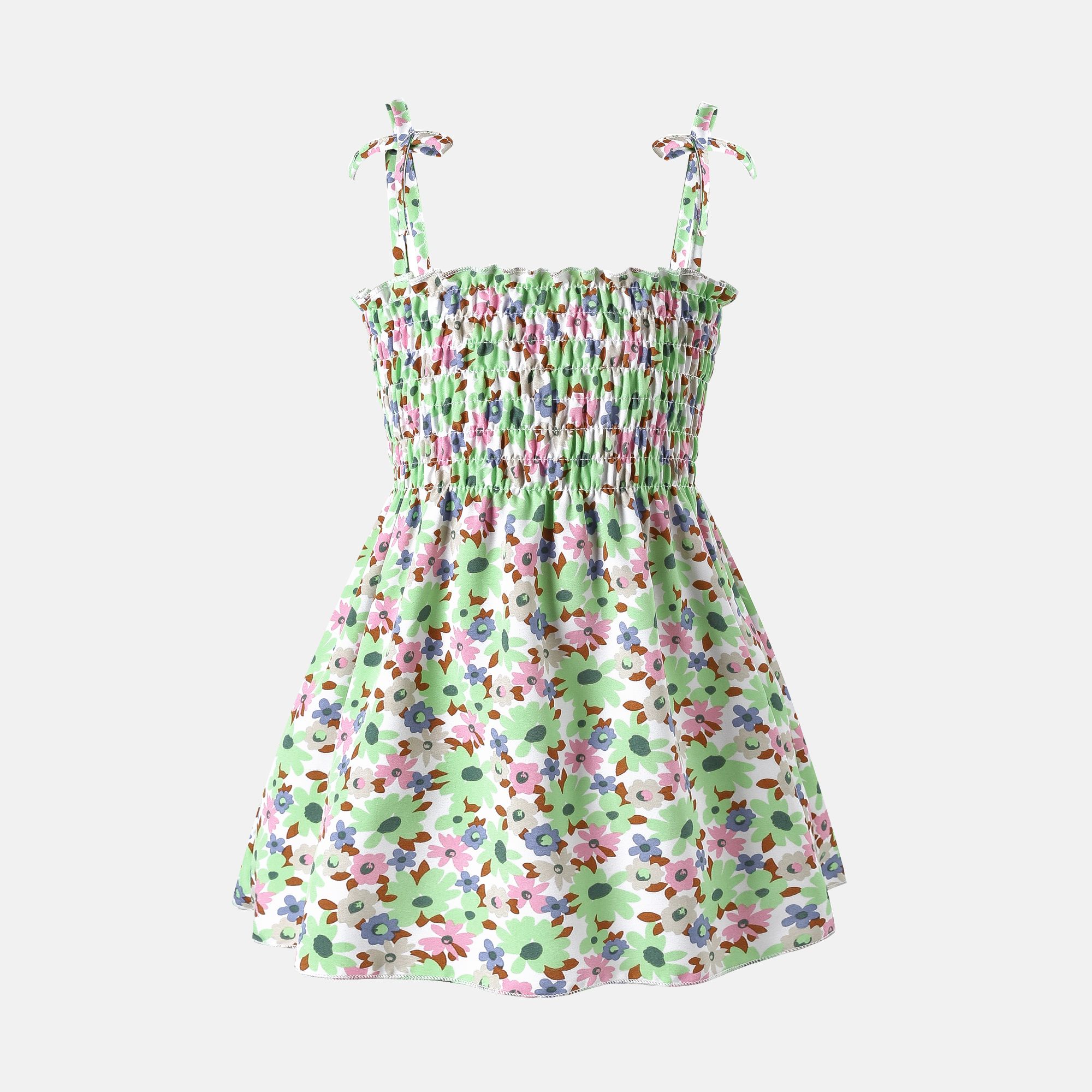 

Baby Girl Floral Print Smocked Slip Dress