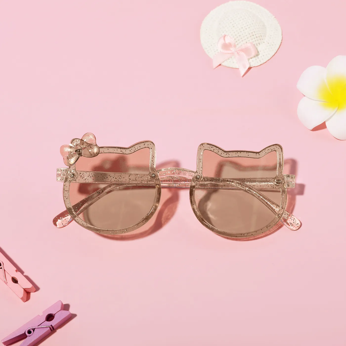Toddler/Kid Cat Pattern Bow Decor Fashion UV Protection Sunglasses (with Box)