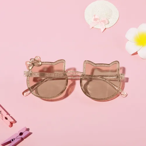 Kleinkind/Kind Katze Muster Schleife Dekor Mode UV-Schutz Sonnenbrille (mit Box)