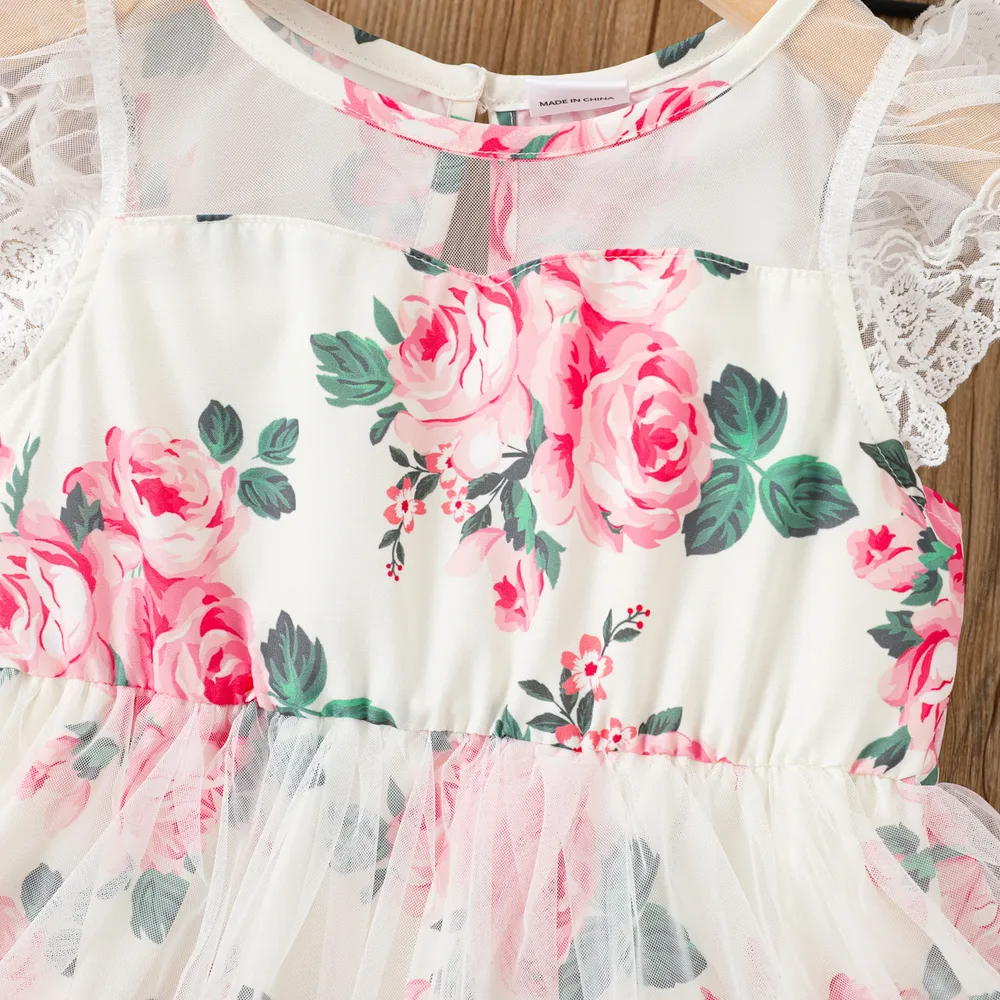 Bambino piccolo Ragazza Pizzo Dolce Rosa Vestiti big image 4