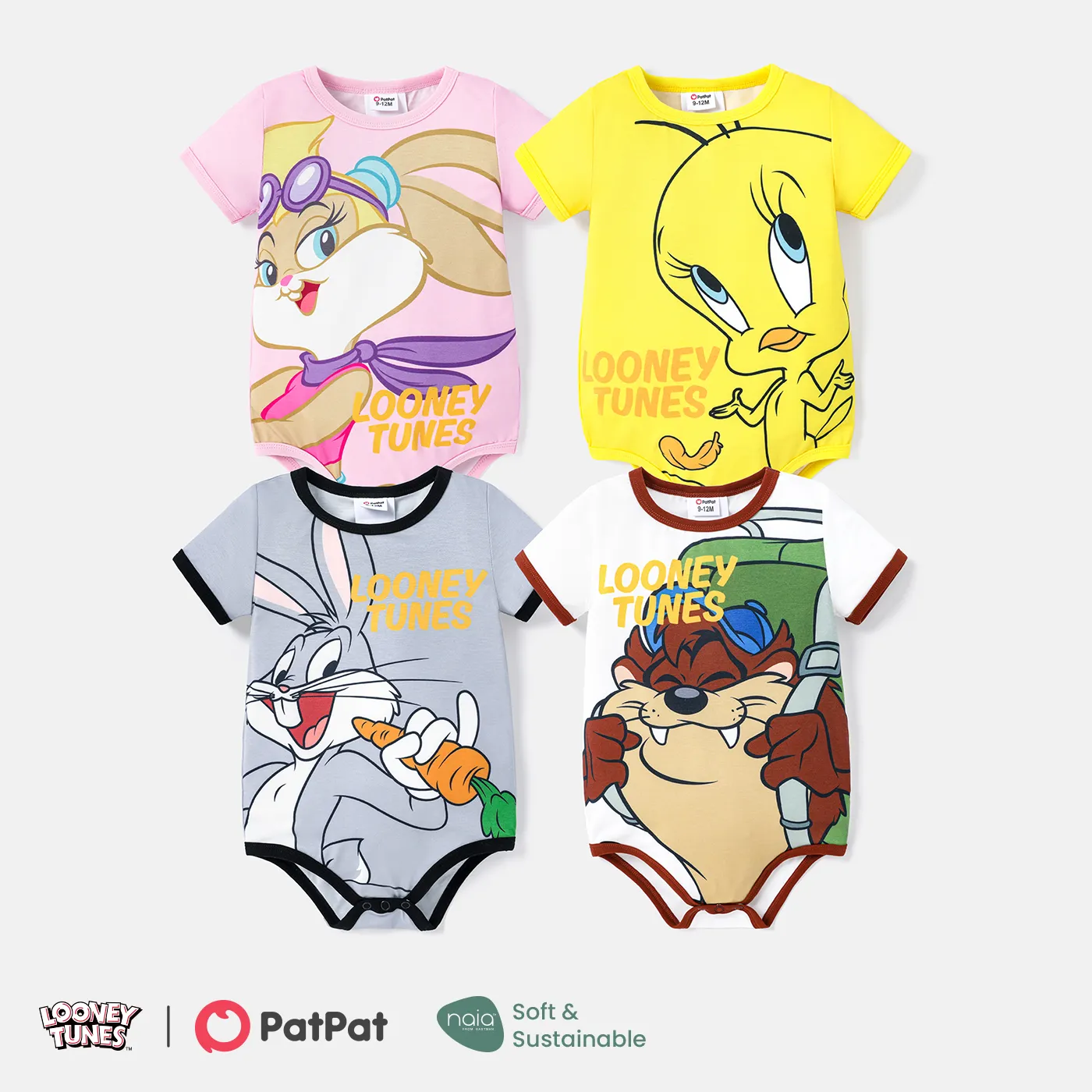 Looney Tunes Baby Boy/Girl Short-sleeve Graphic Naia™ Romper