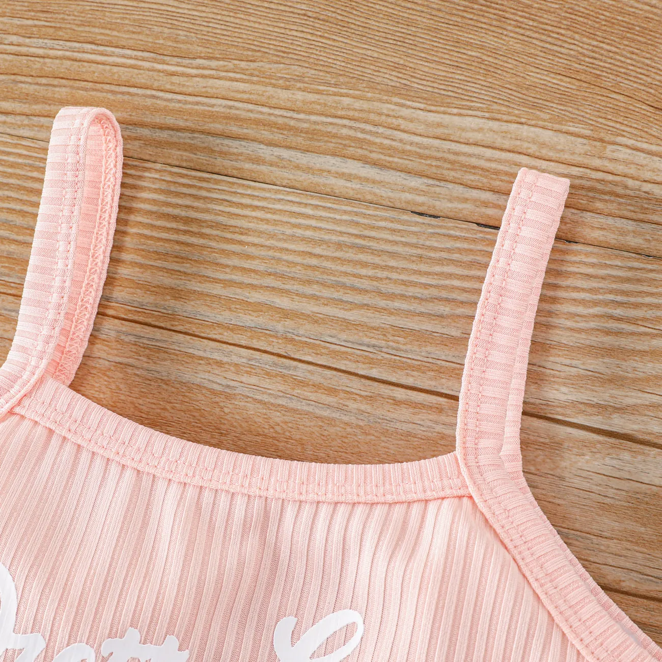 Kleinkinder Mädchen Tanktop Süß Baby-Overalls rosa big image 1