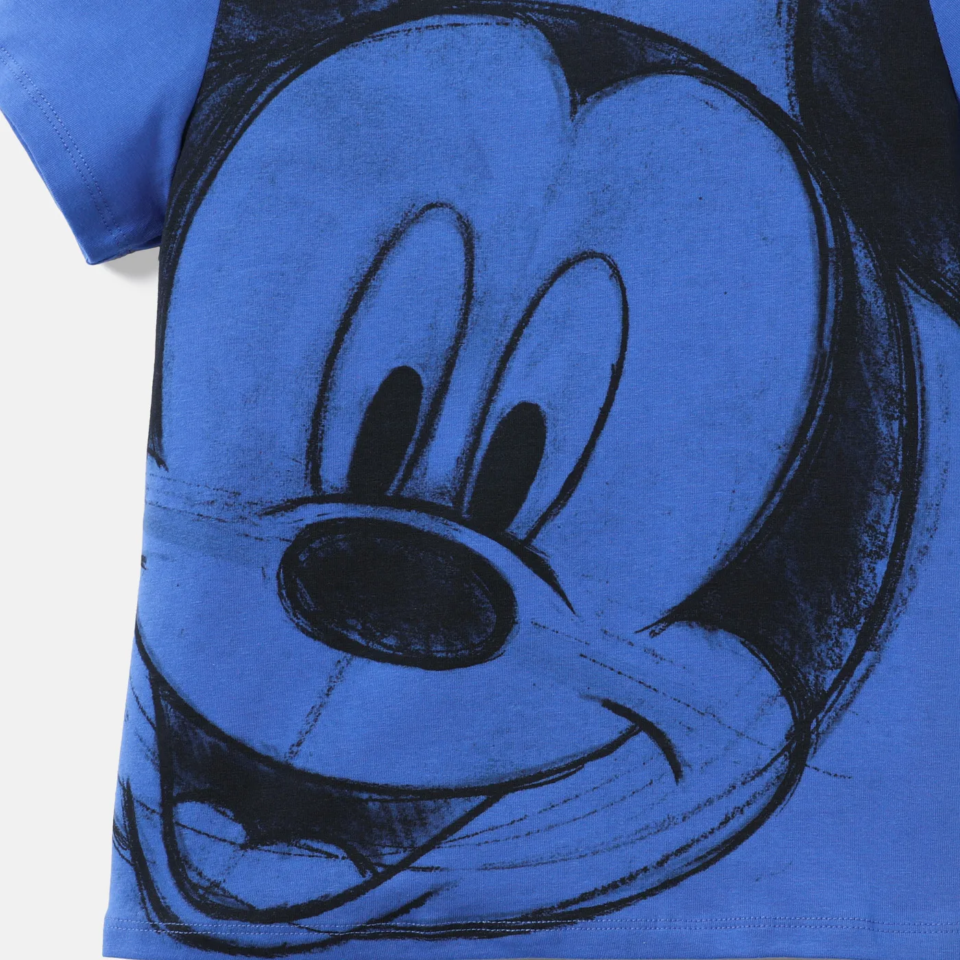 Disney Mickey and Friends Criança Unissexo Graffiti desenhado à mão Manga curta T-shirts Azul image 2