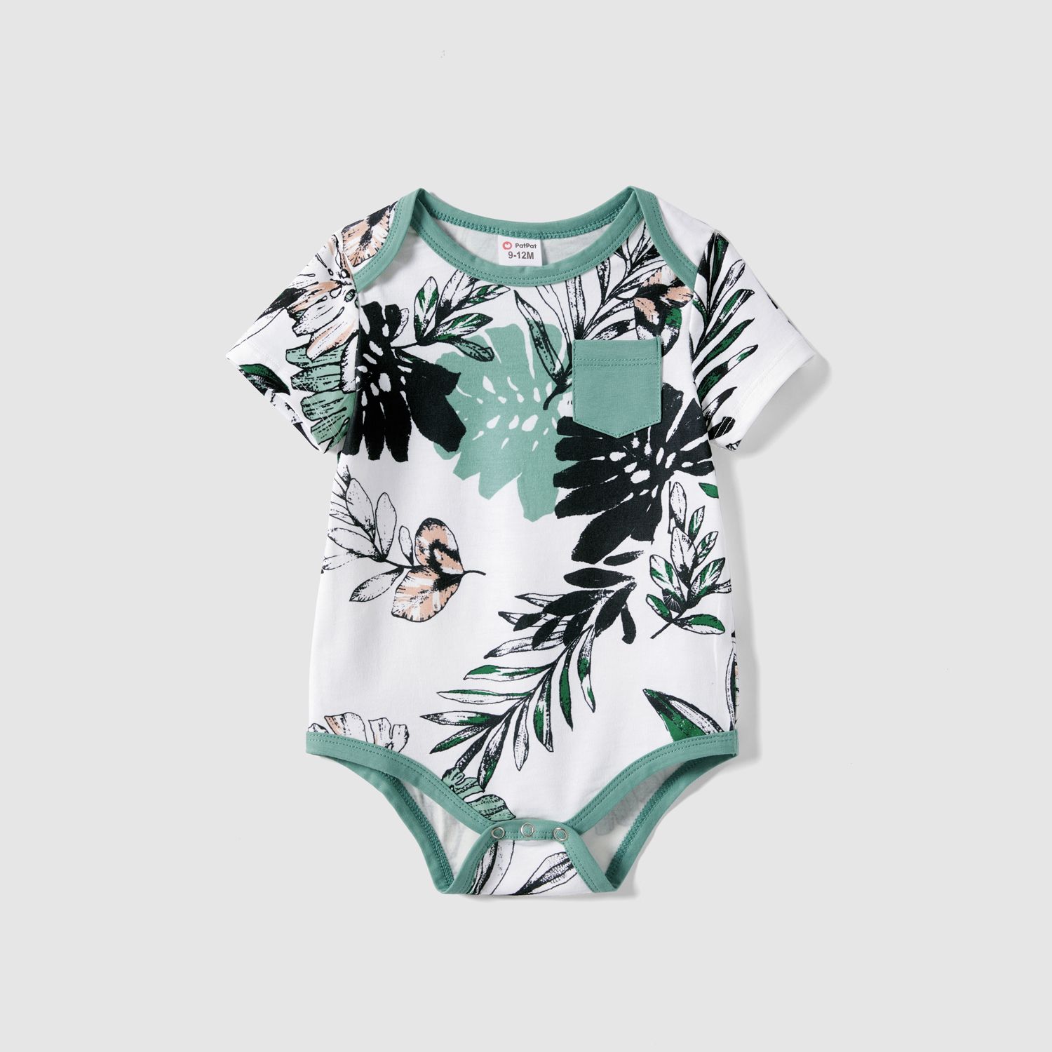 Family Matching Plant Print Belted Slip Dresses And Tank Top Sets