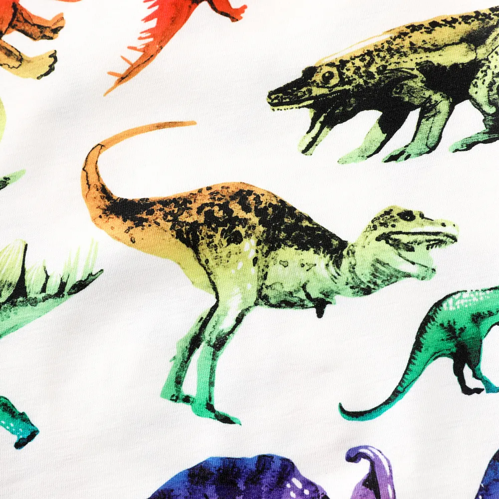 Toddler Boy Dinosaur Print Short-sleeve Tee  big image 5