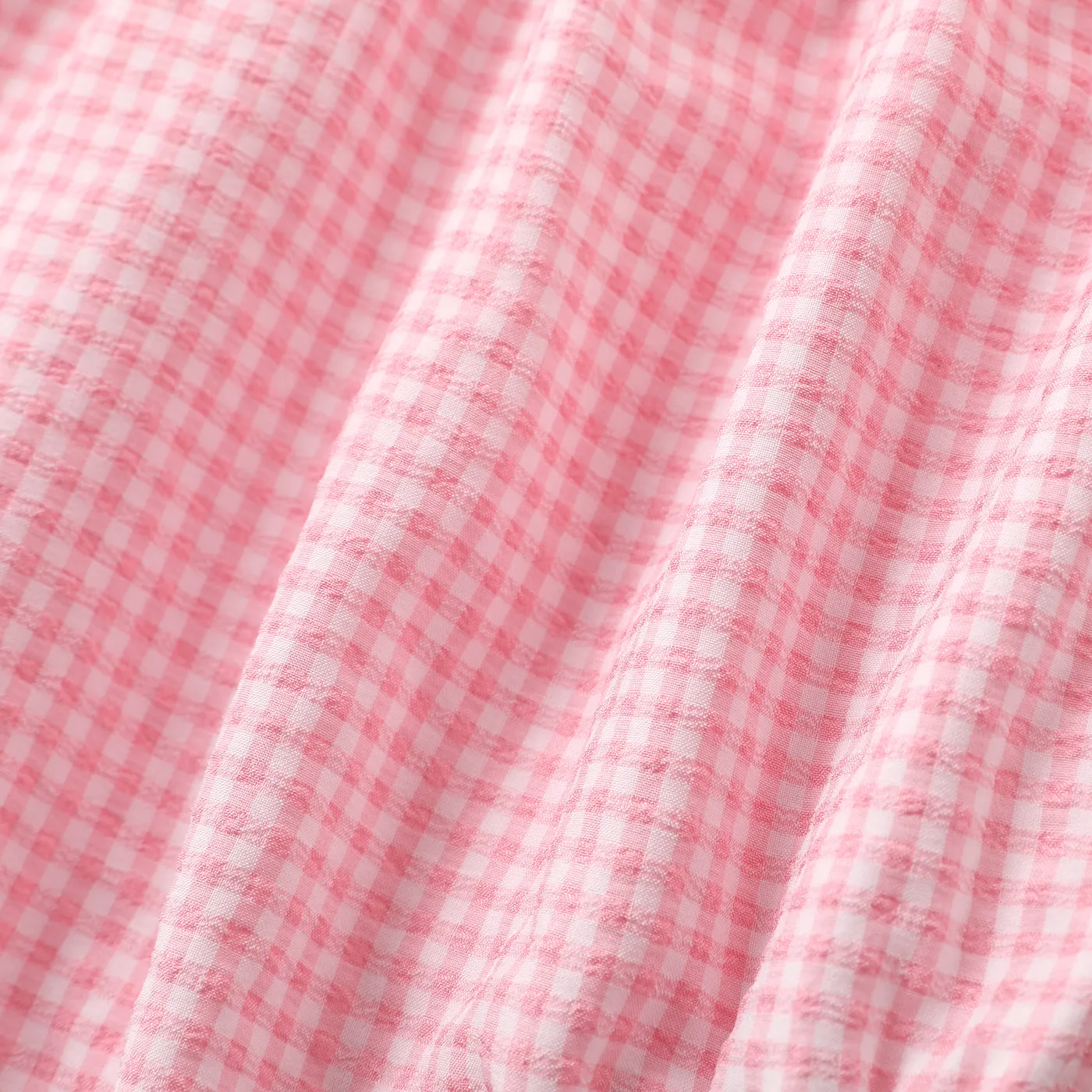 Bebé Menina Extremidades franzidas Elegante Sem mangas Macacão curto Rosa image 6