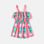 L.O.L. Surprise Mommy and Me Colorful Graphic Ruffled Cami Romper Shorts  image 2
