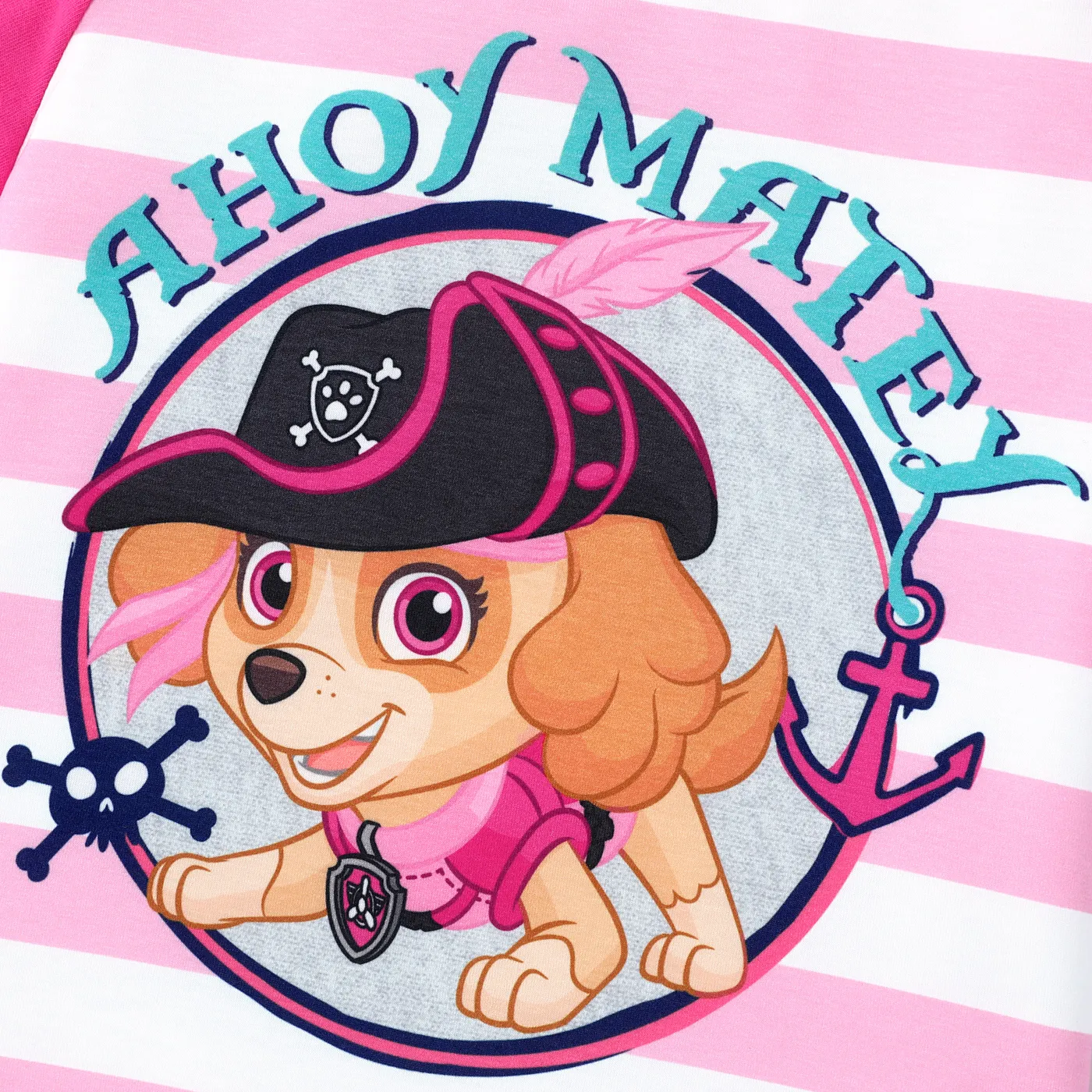PAW Patrol Toddler Boy Personagem & Stripe Print Naia™ Tee de manga curta Rosa Quente image 2