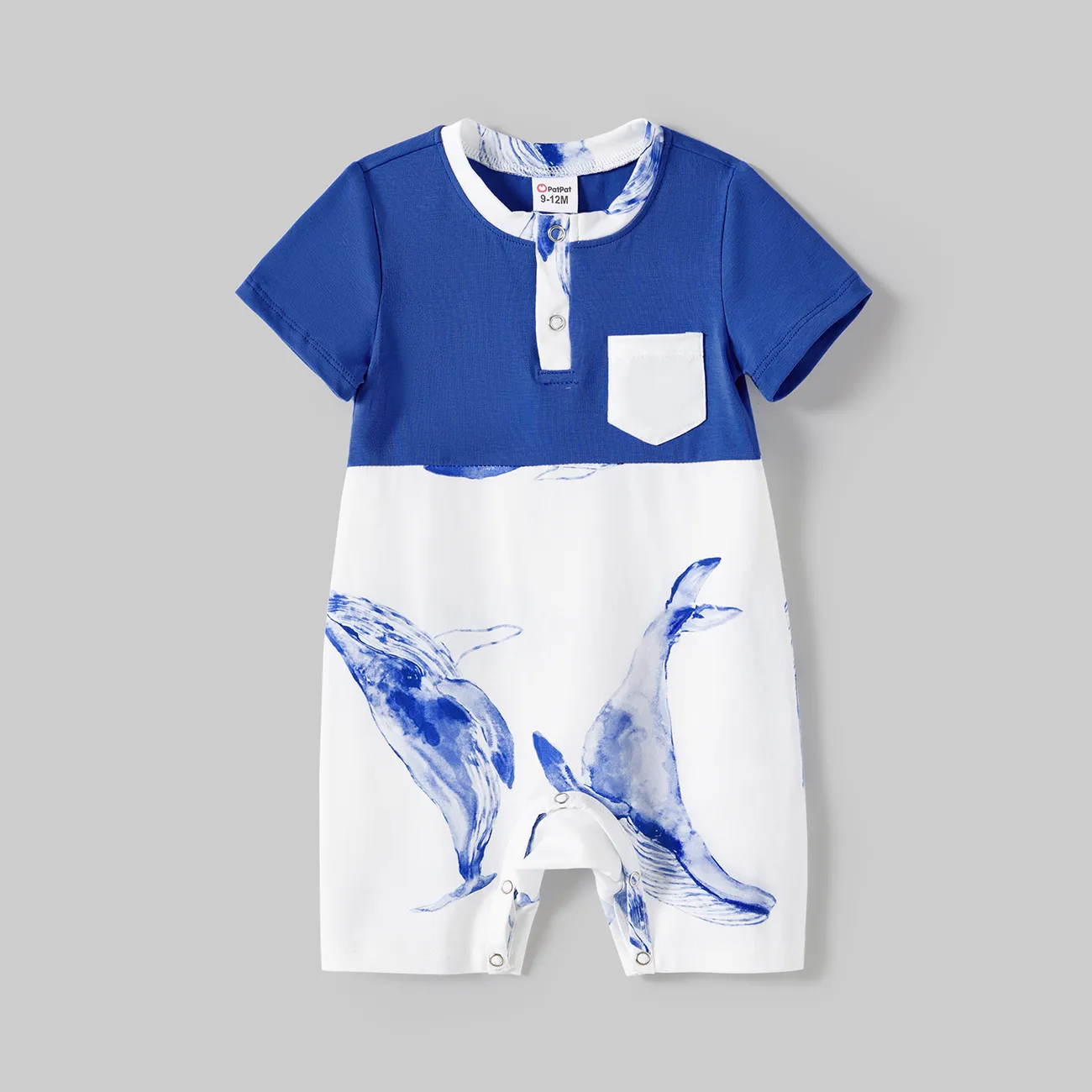 Family Matching Dolphin Print Slip Dresses and Short-sleeve T-shirts Sets  big image 1