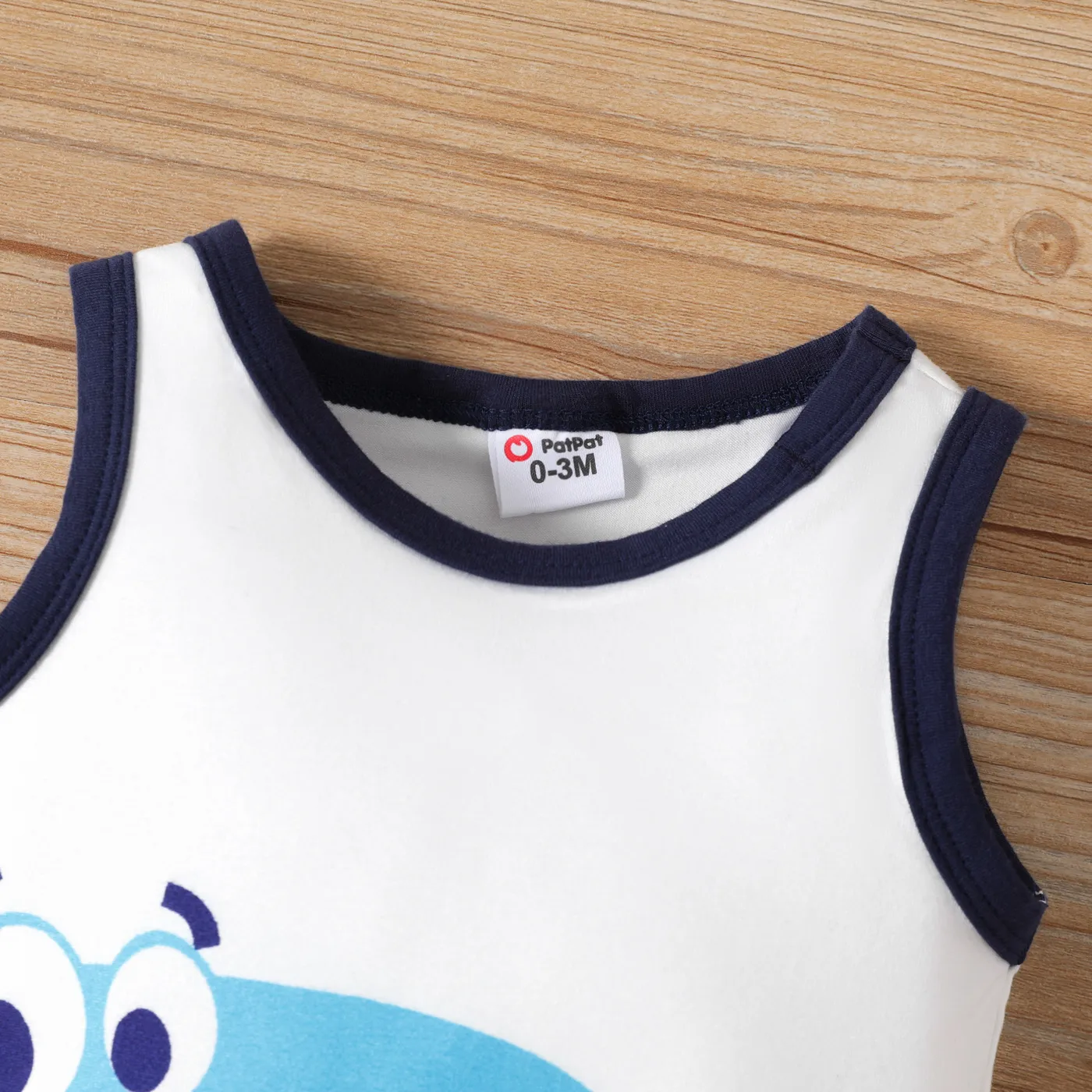 Baby Boy Dinosaur Design Tank Romper White image 3