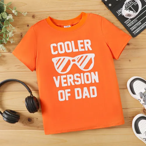 Kid Boy Letter Print Short-sleeve Tee