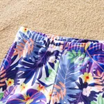Family Matching Plant Print Ruffled One-piece Swimsuit or Swim Trunks Shorts  image 4