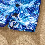 Family Matching Plant Print Ruffled Two-piece Swimsuit or Swim Trunks Shorts  image 5
