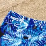 Family Matching Plant Print Ruffled Two-piece Swimsuit or Swim Trunks Shorts  image 4