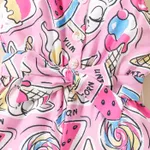Toddler Girl Ice Cream & Candy Print Belted Slip Romper  image 4