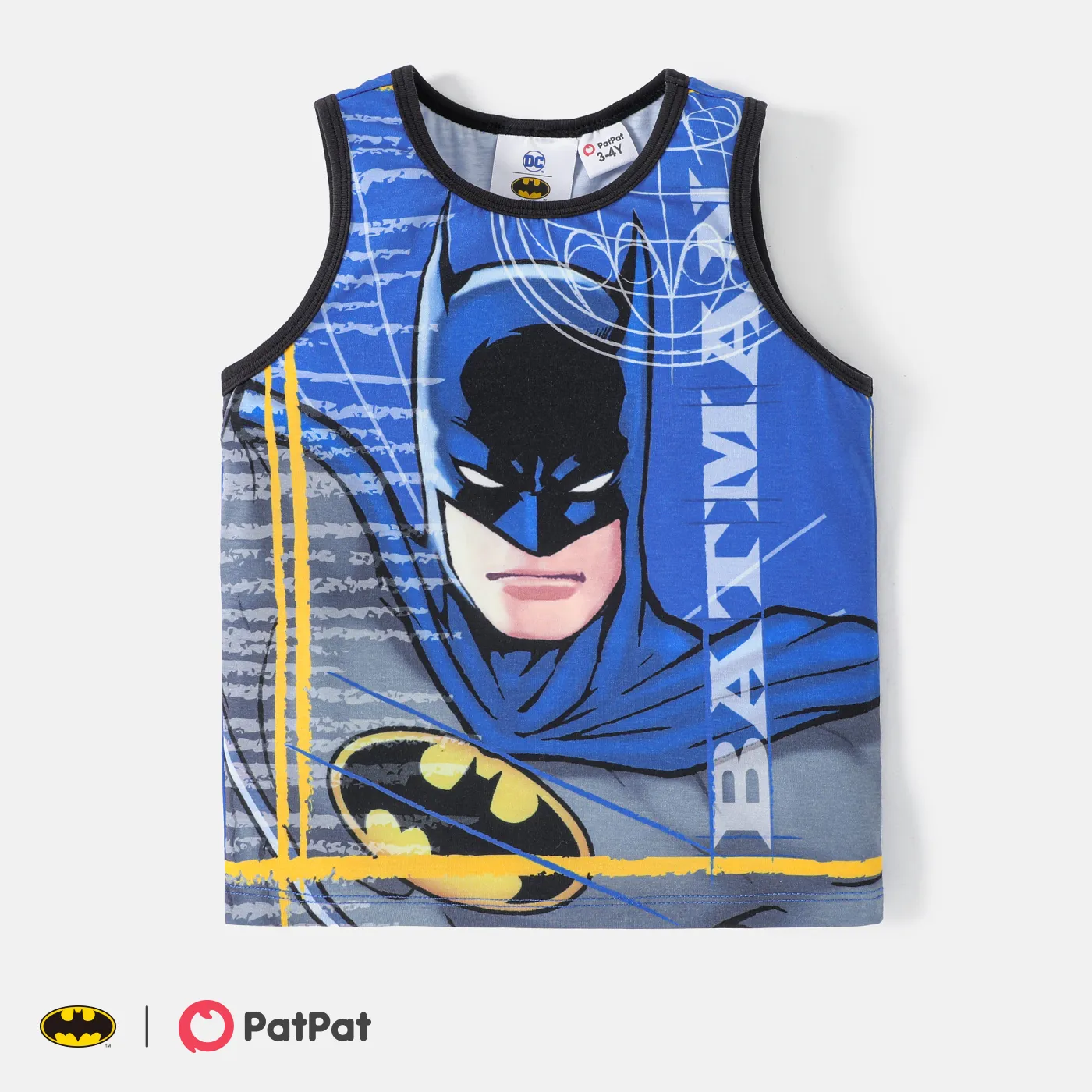Batman Toddler Boy Character Print Naia™ Tank Top / Tee / Shorts Blue