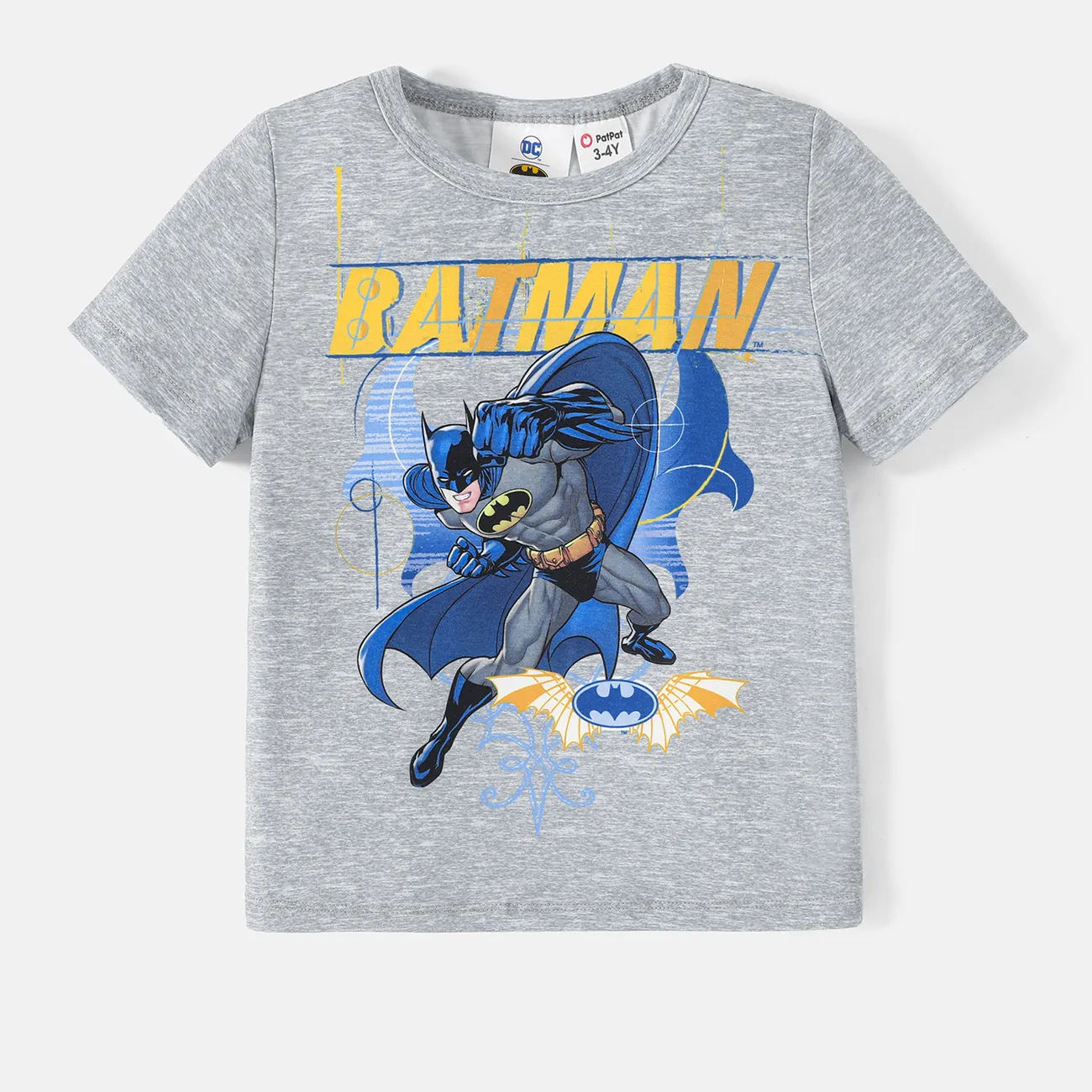 باتمان طفل صغير صبي طباعة شخصية نايا™ تانك توب / تي شيرت / شورت اللون الرمادي big image 1
